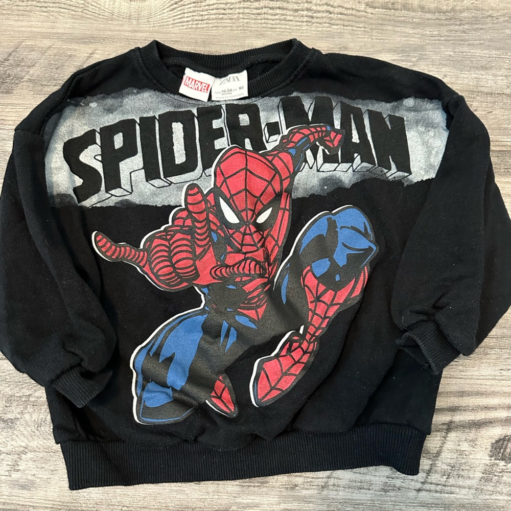 Spider man Zara sweatshirt size 18-24 months